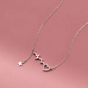 Heart Star Pendant Necklace
