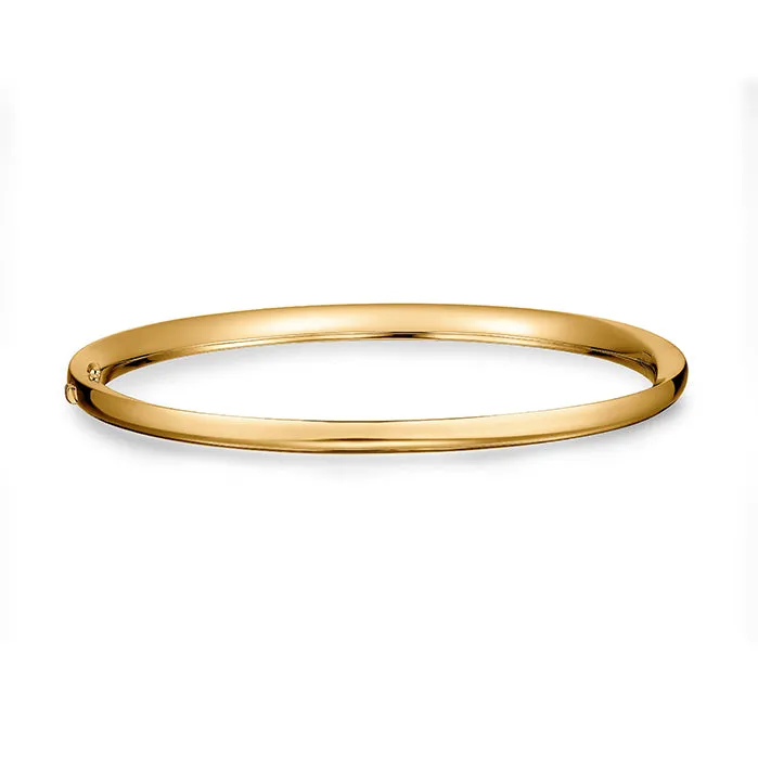 Hearts On Fire Barre 18K Yellow Gold Diamond Pave Bangle Bracelet