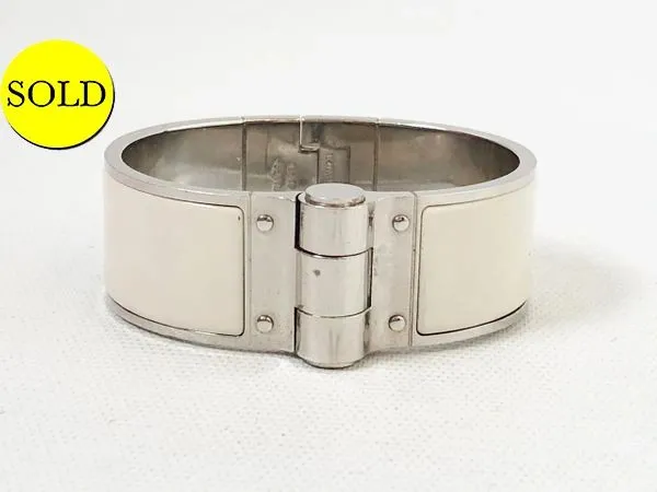Hermès Enamel Hinged Bracelet