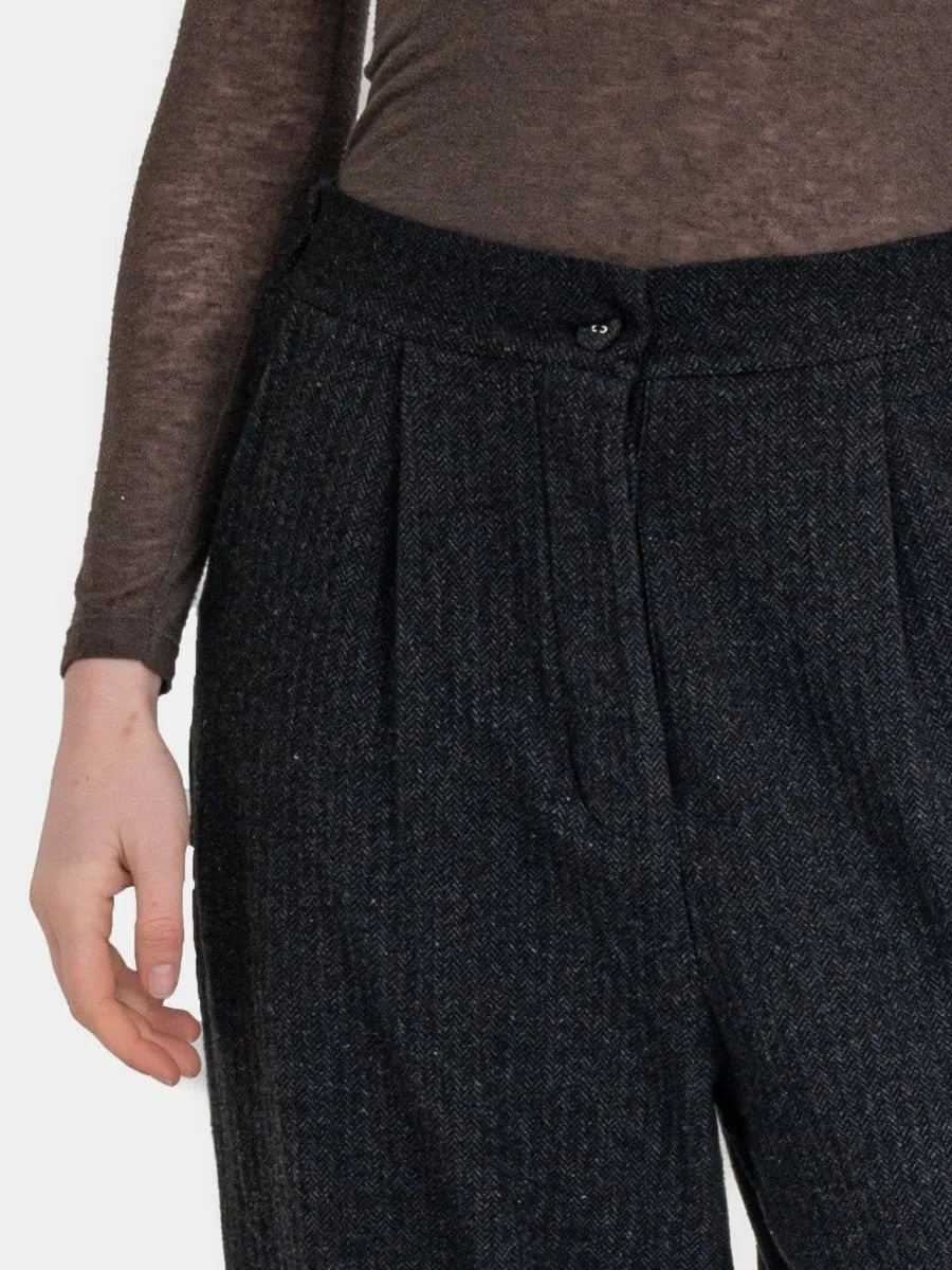 Herringbone Palazzo Trousers