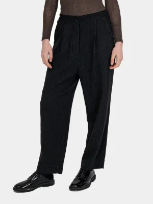 Herringbone Palazzo Trousers