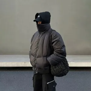 High Collar Short Puffer Jacket