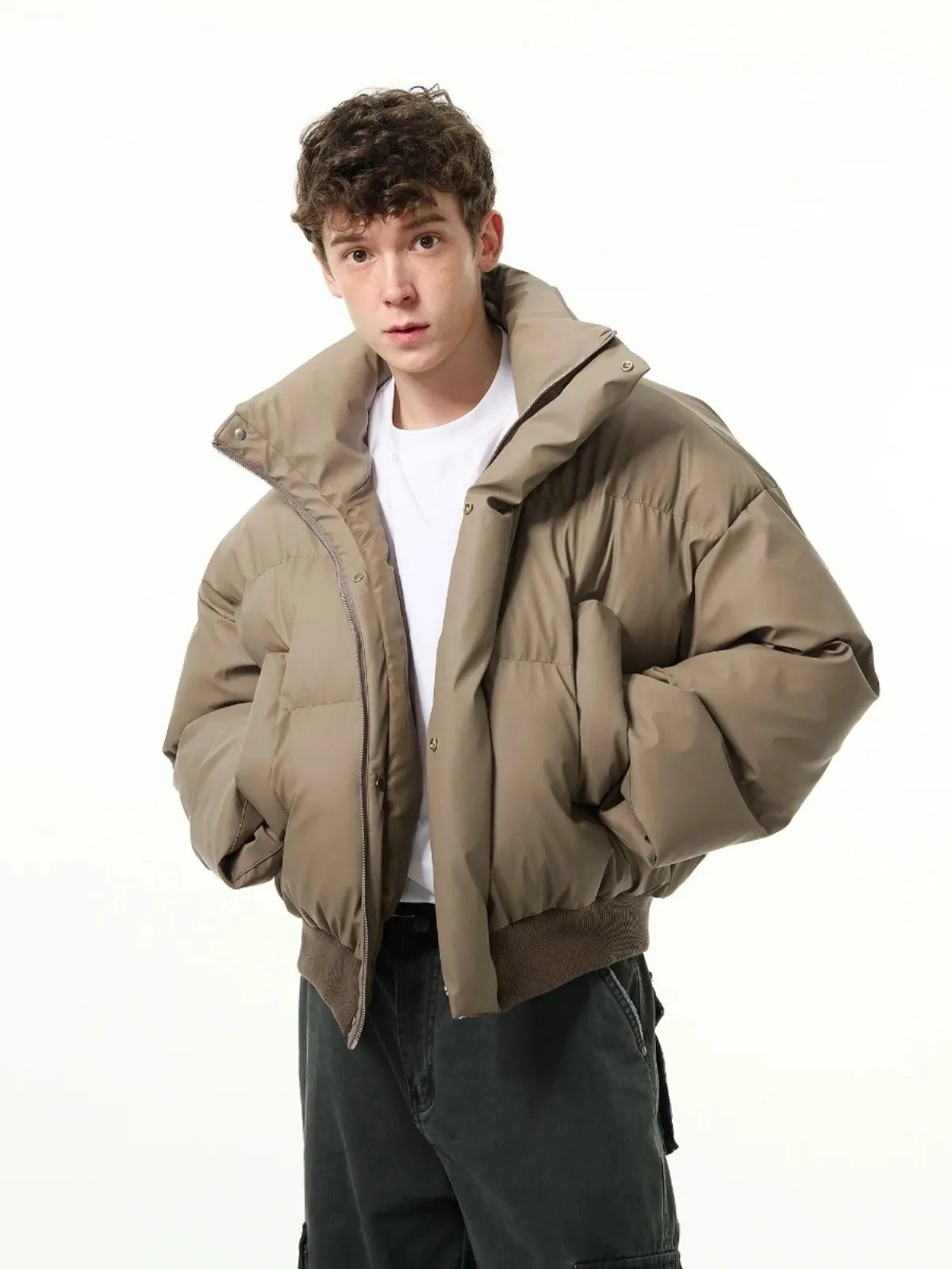 High-Neck Cotton Jacket