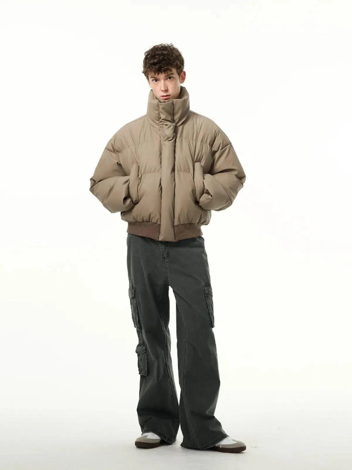 High-Neck Cotton Jacket