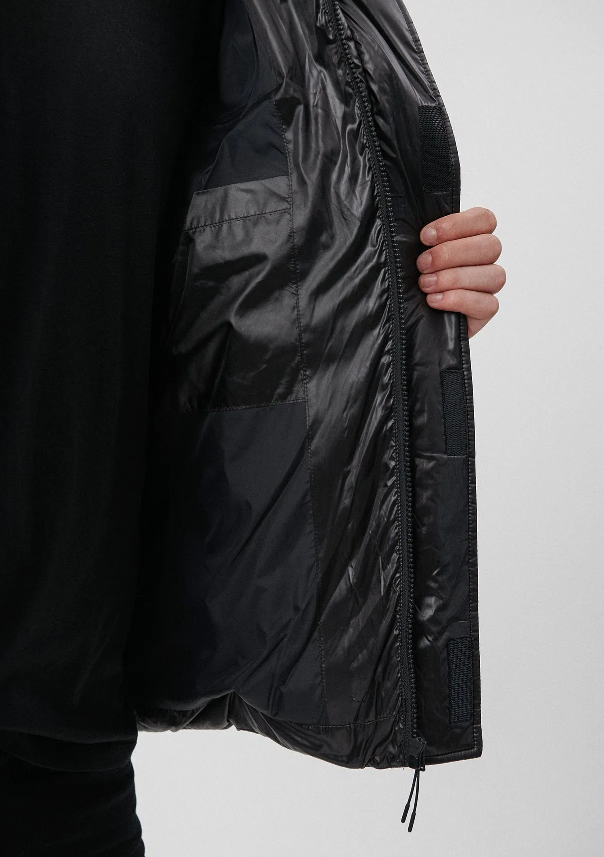 Hooded Black Puffer Jacket