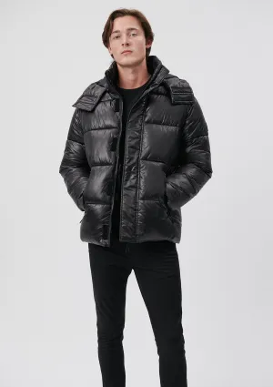 Hooded Black Puffer Jacket
