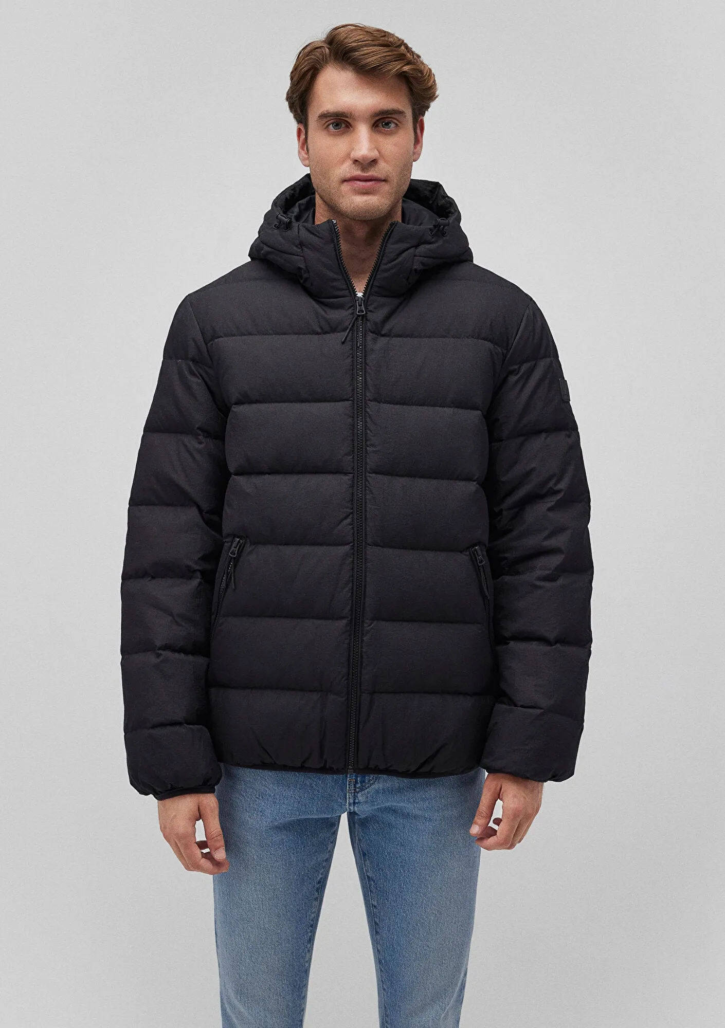 Hooded Black Puffer Jacket