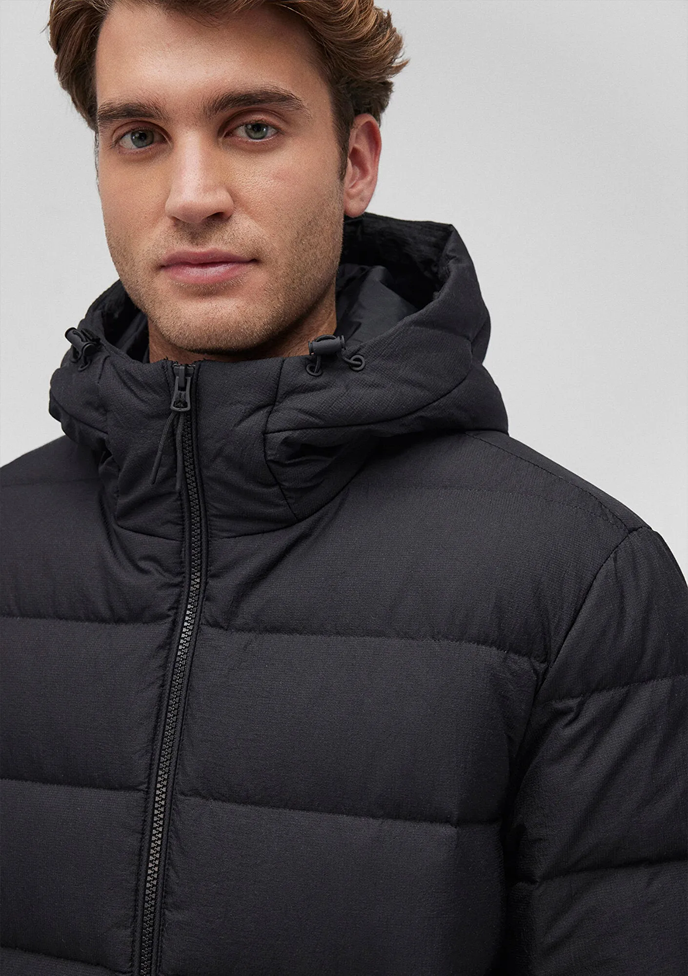 Hooded Black Puffer Jacket