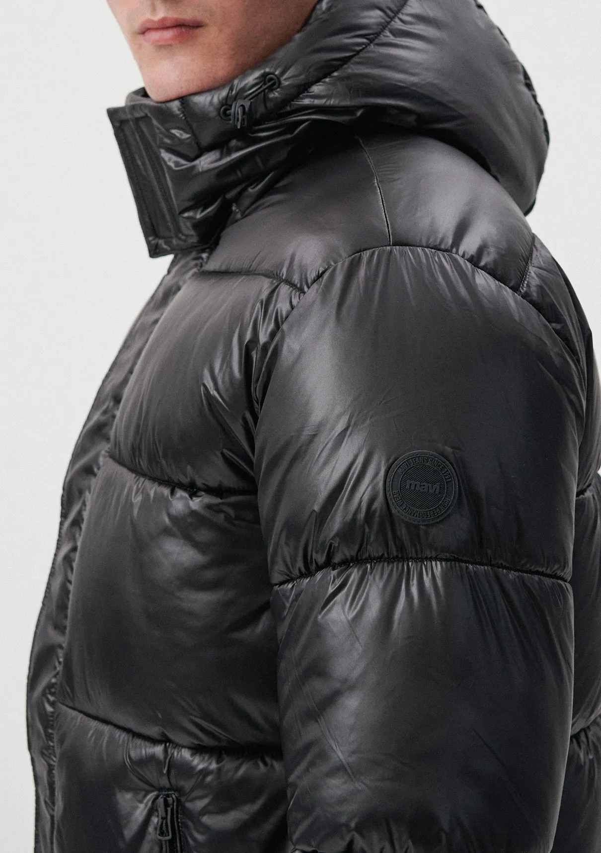 Hooded Black Puffer Jacket
