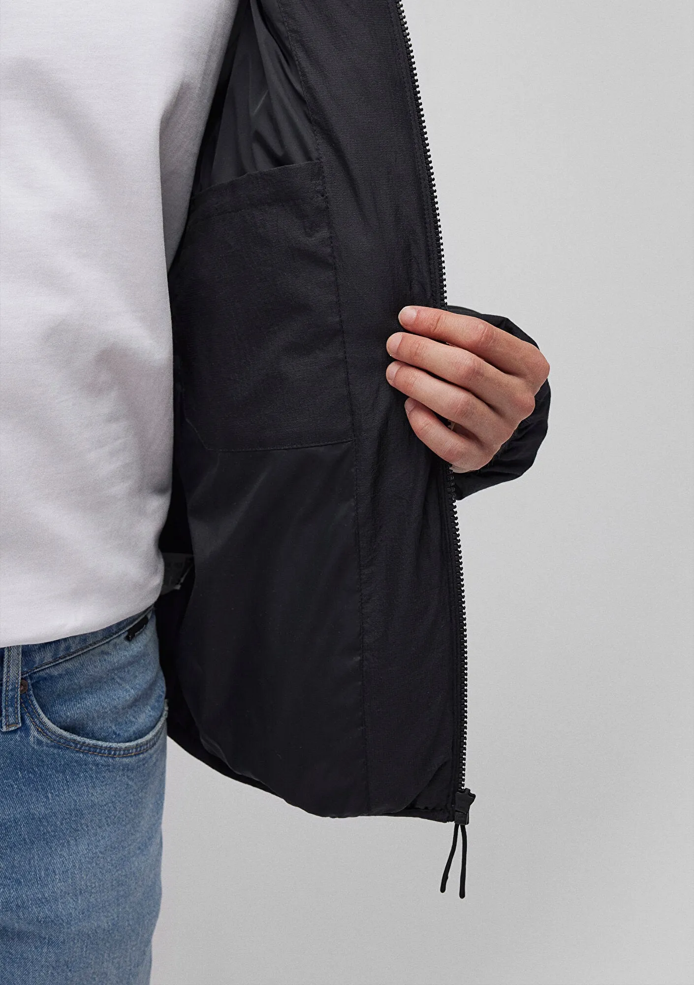 Hooded Black Puffer Jacket