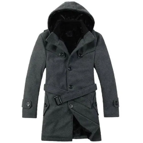 Hot Sale Winter wool coat men long sections thick warm woolen coats Mens Casual Jacket casaco masculino palto peacoat overcoat