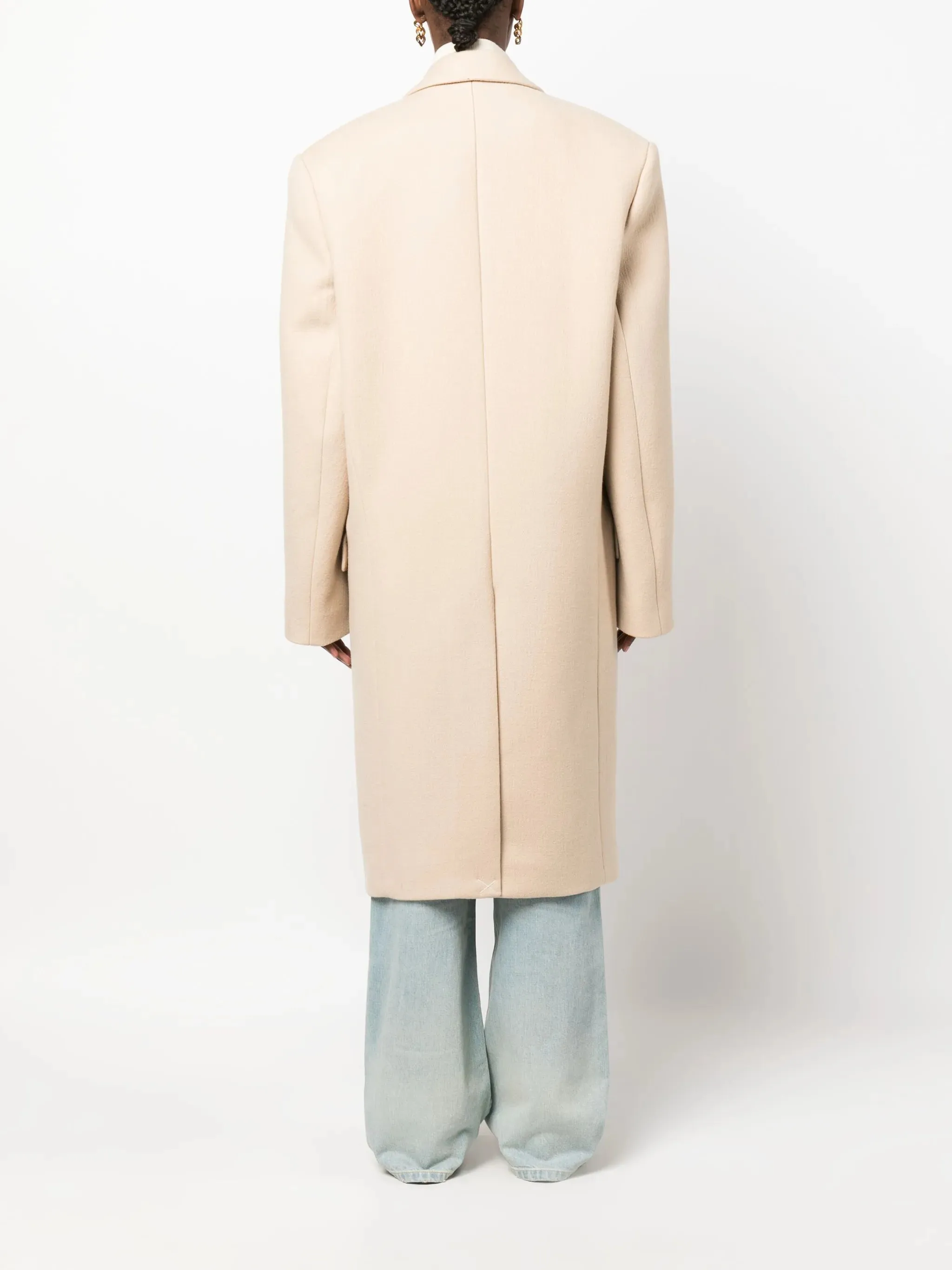 Impeccable Bieber x wool virgin Hailey International delivery coat