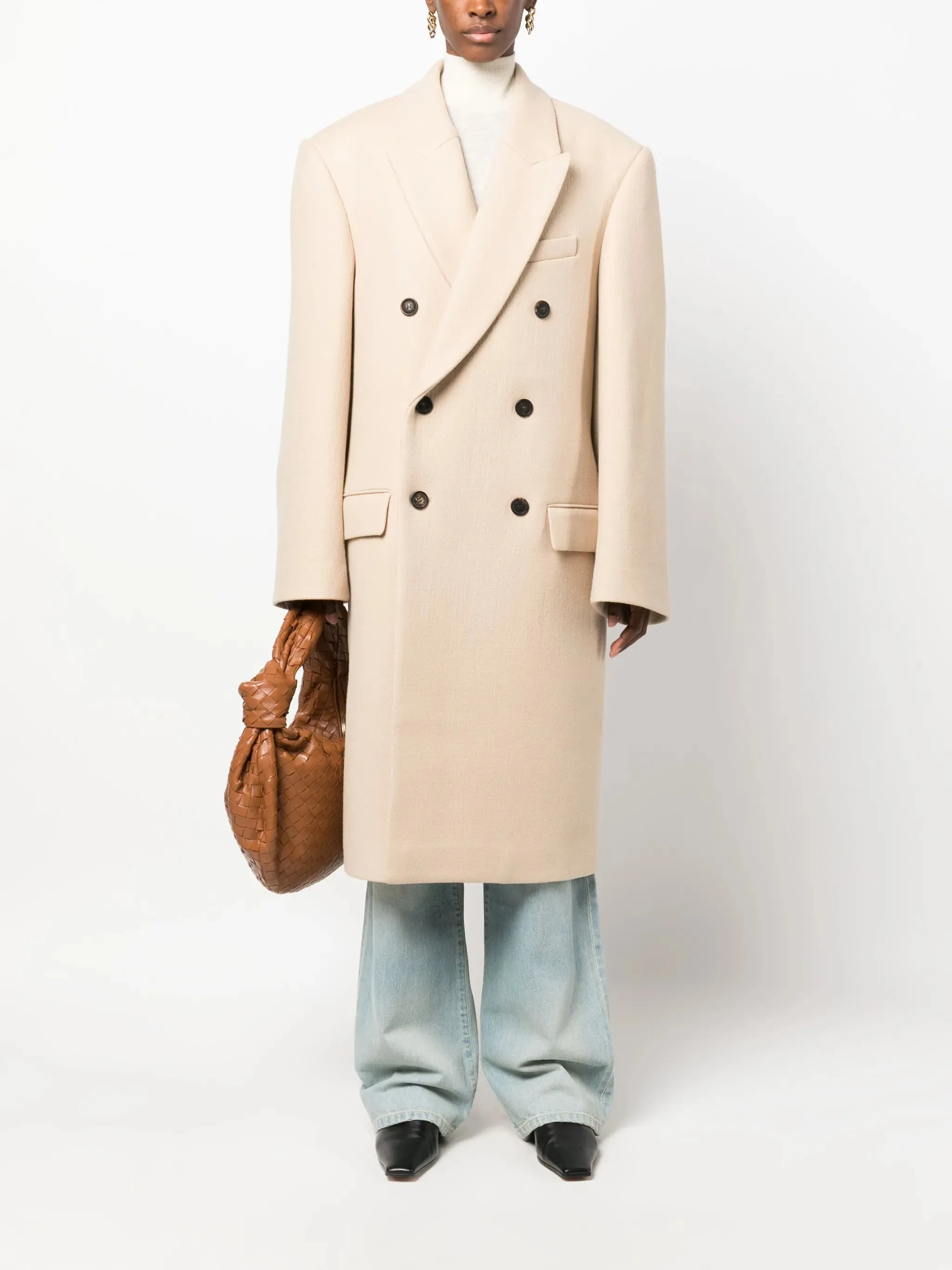 Impeccable Bieber x wool virgin Hailey International delivery coat
