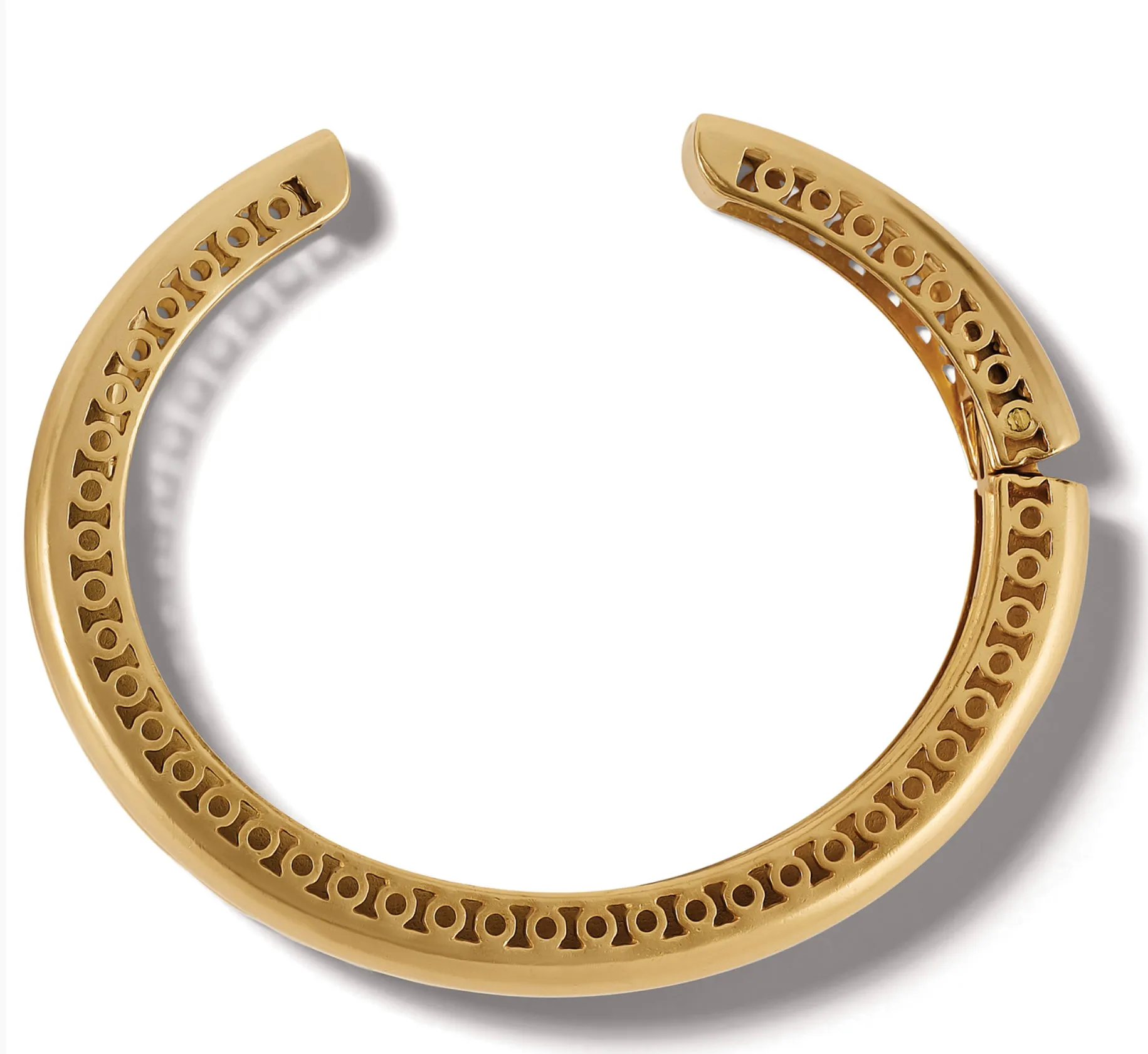 Inner Circle Gold Double Hinge Bangle