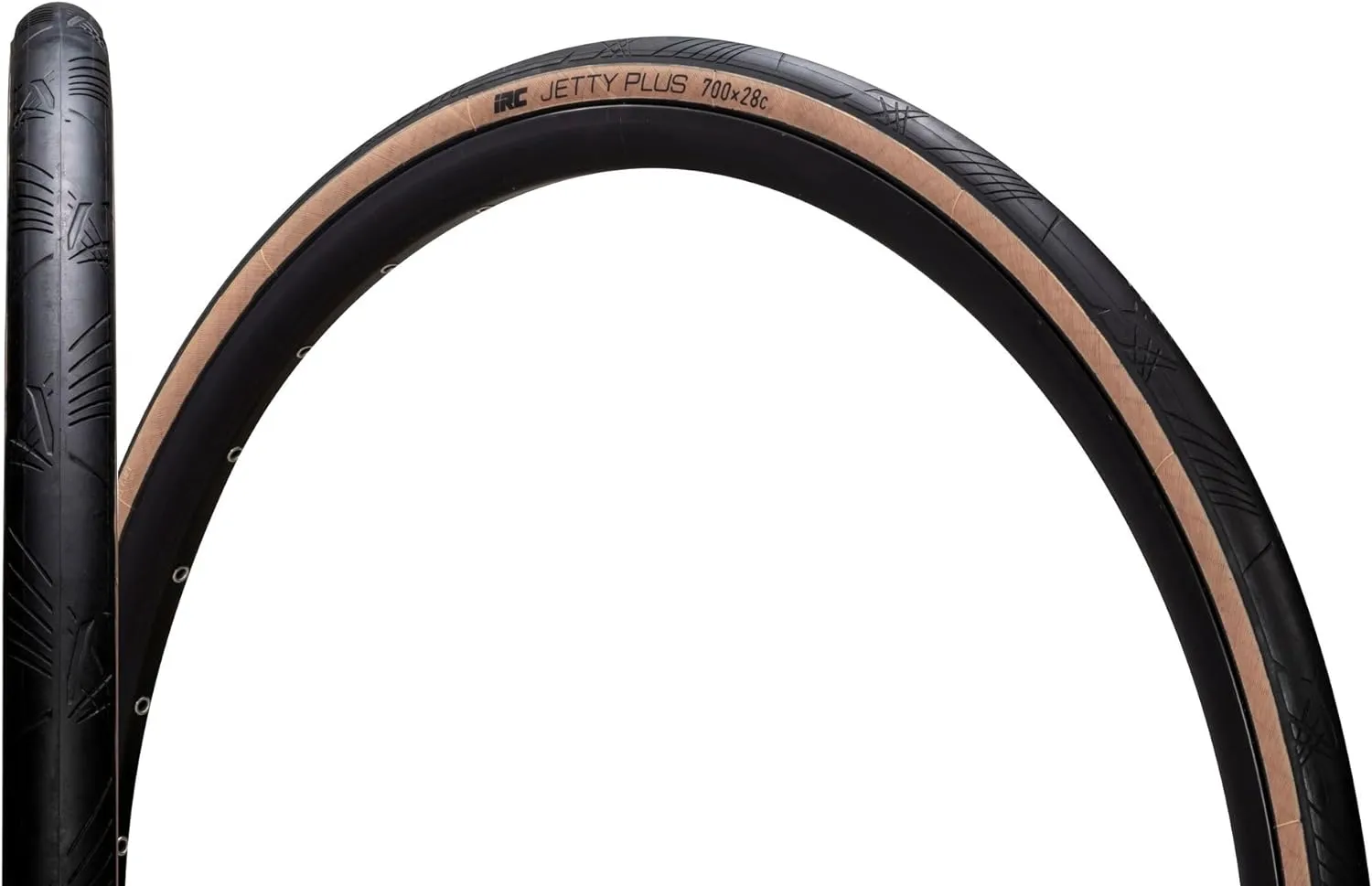 IRC TIRE Jetty Plus Black/Brown  Sidewall 700x28C Folding