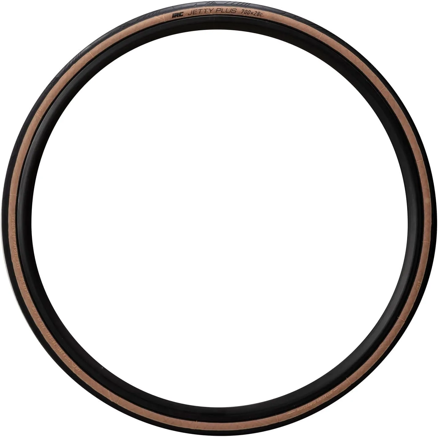 IRC TIRE Jetty Plus Black/Brown  Sidewall 700x28C Folding