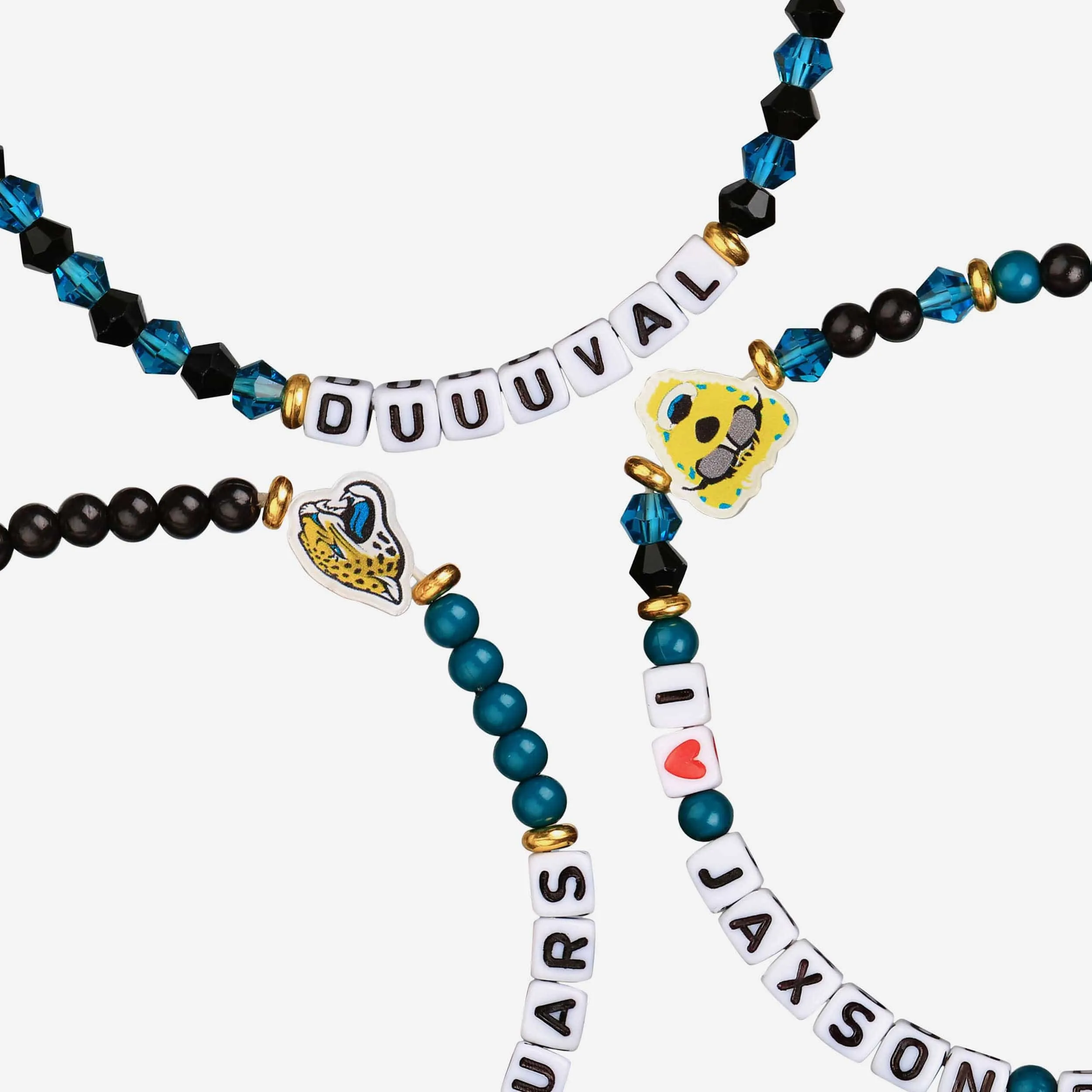 Jacksonville Jaguars 3 Pack Friendship Bracelet
