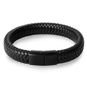 Jiayiqi Punk Men Jewelry Black/Brown Braided Leather Bracelet