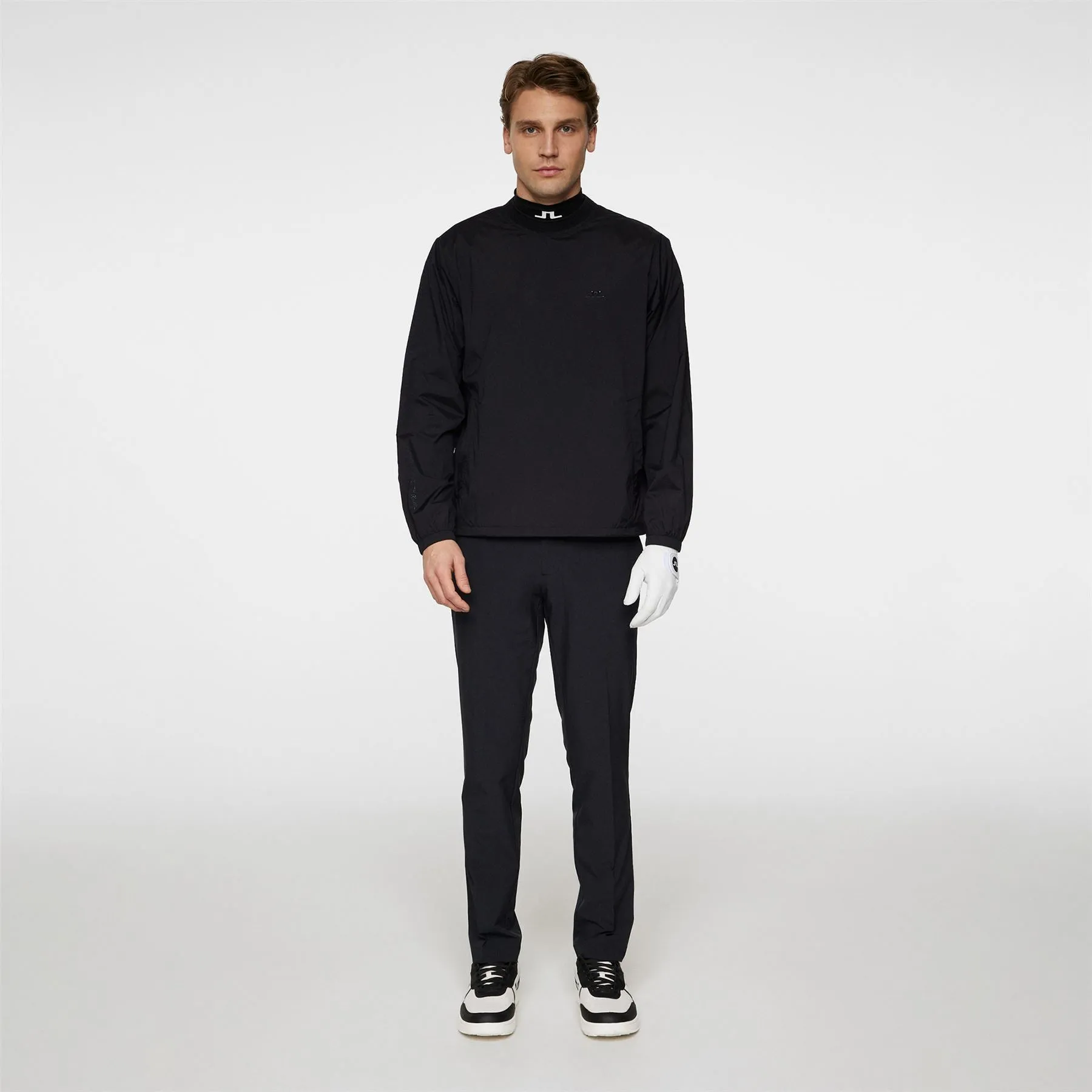 JL Stretch Wind Pro Crew Neck Windbreaker Black