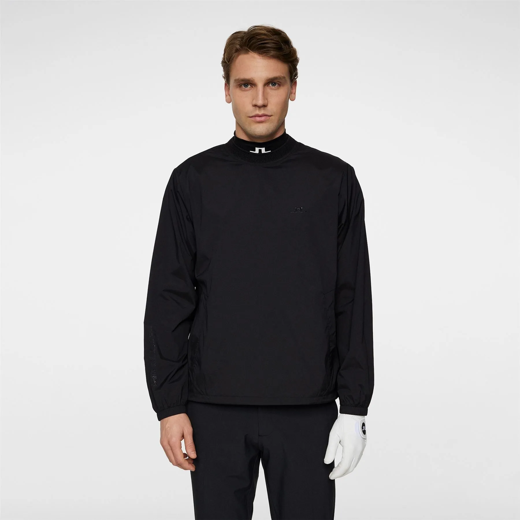 JL Stretch Wind Pro Crew Neck Windbreaker Black