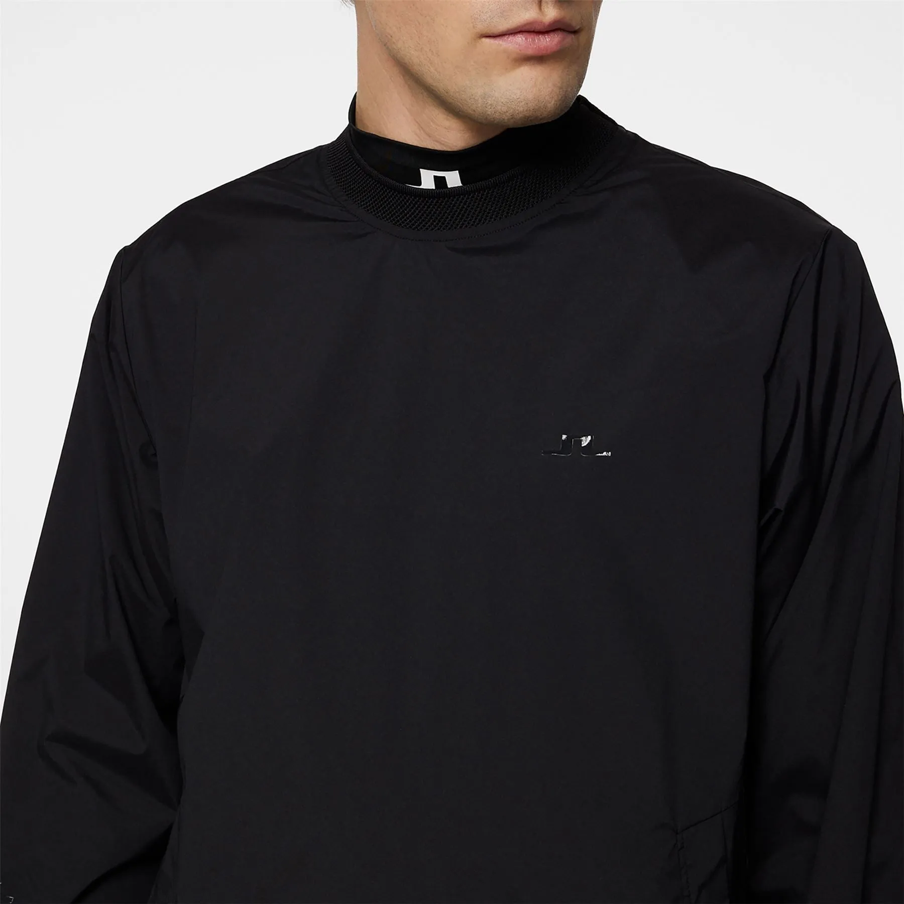 JL Stretch Wind Pro Crew Neck Windbreaker Black