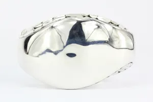 John Hardy Sterling Silver Kali Lined Hinged Bangle Bracelet