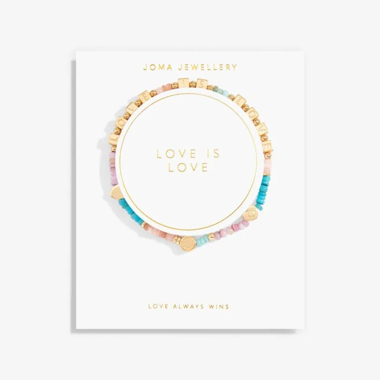 Joma Happy Little Moments Love Is Love Gold Bracelet