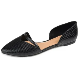 Journee Womens Braely Slip On Pointed Toe Ballet Flats