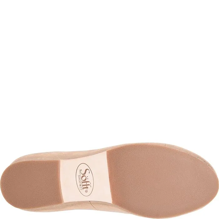 Kenni rose taupe leather flats
