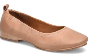 Kenni rose taupe leather flats