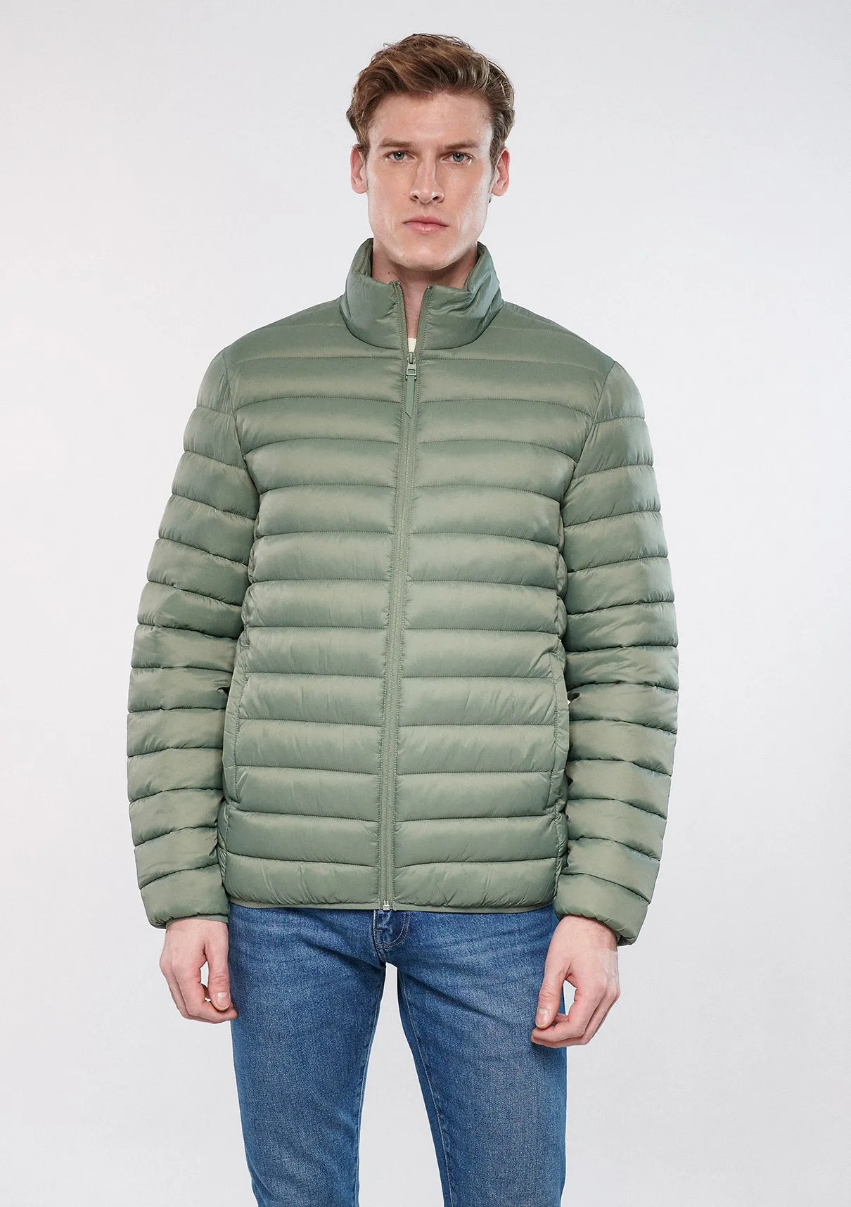 Khaki Puffer Jacket