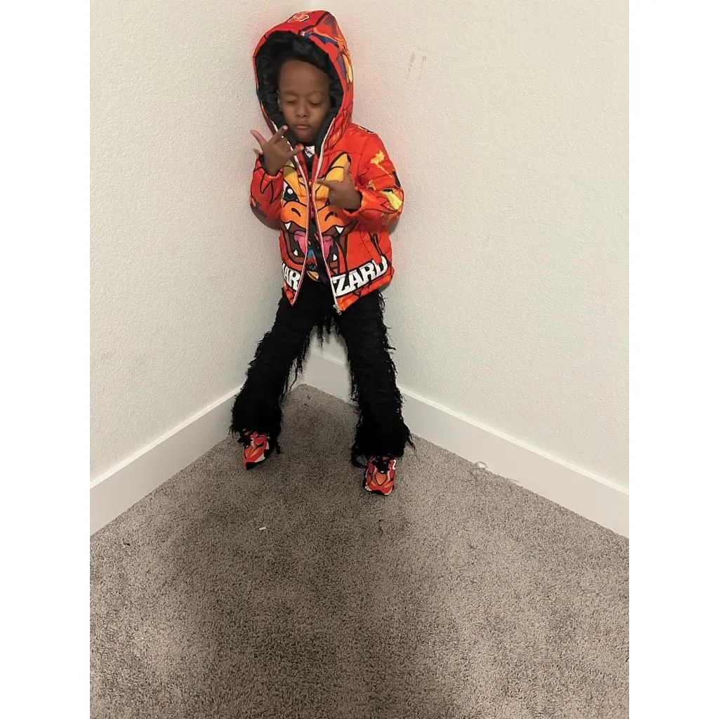 Kids charzard Puffer