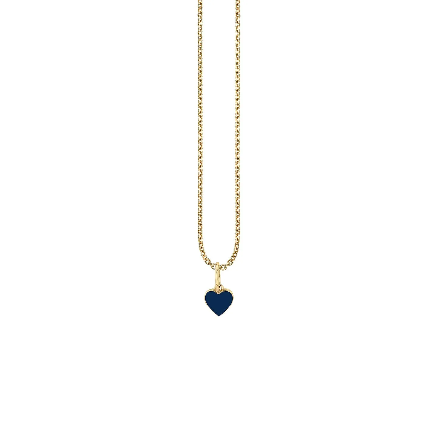 Kids Collection Gold & Enamel Mini Heart Charm Necklace