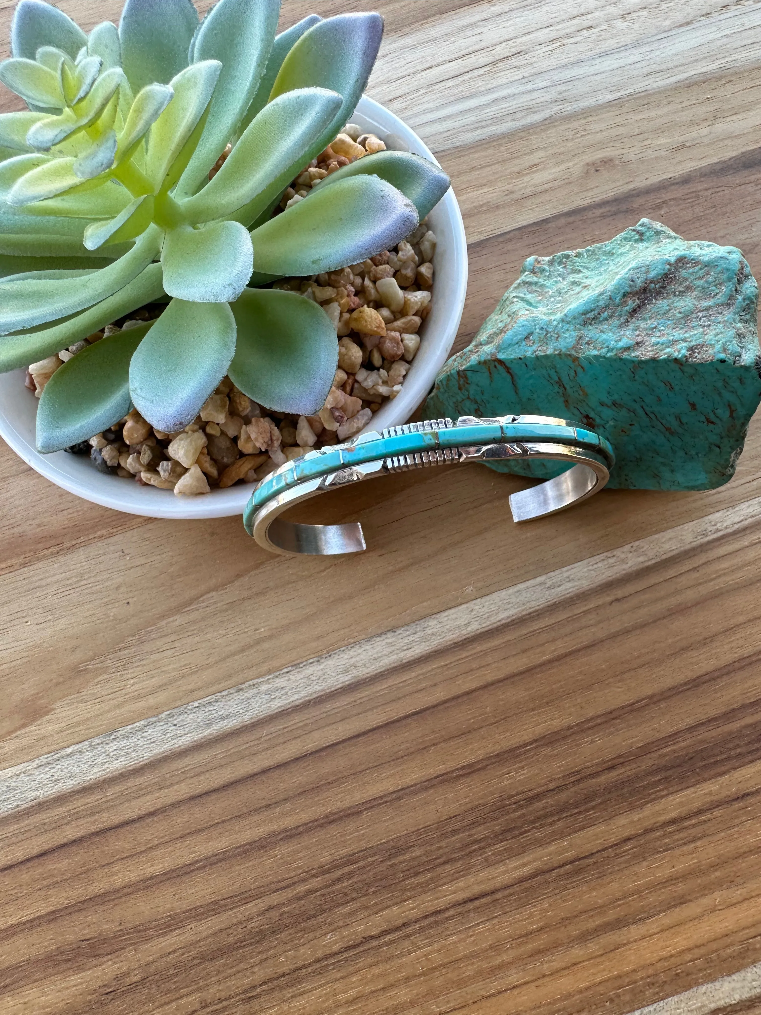 Kingman Inlay Cuff