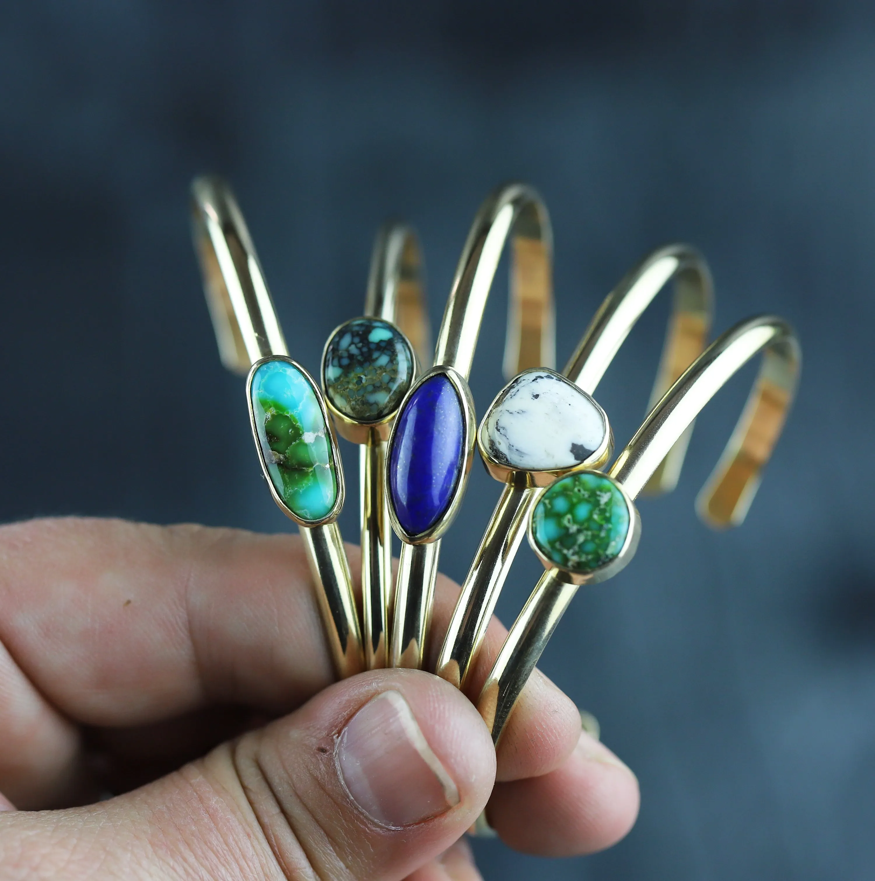 Lapis Stacking Cuff No.48