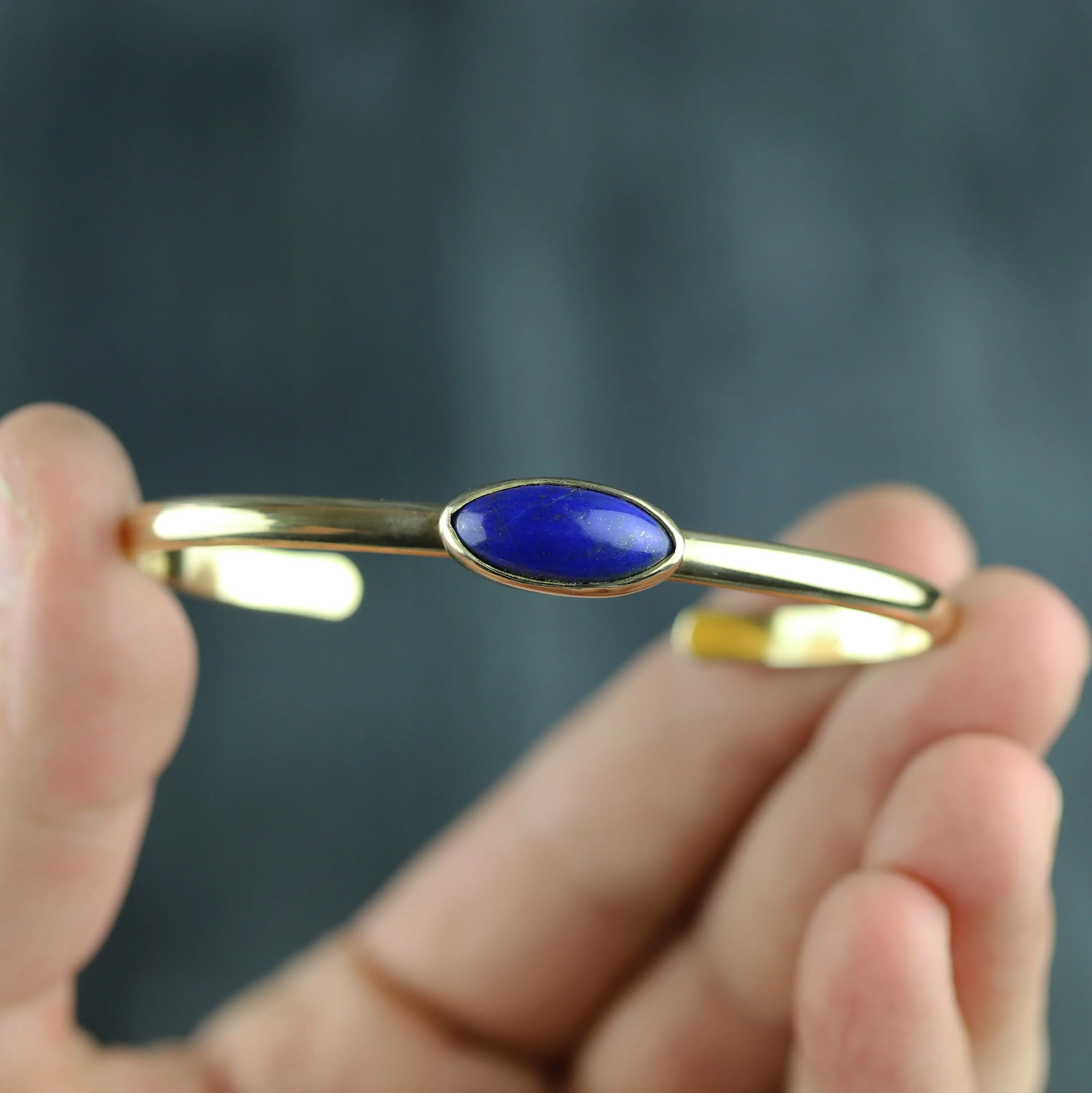 Lapis Stacking Cuff No.48