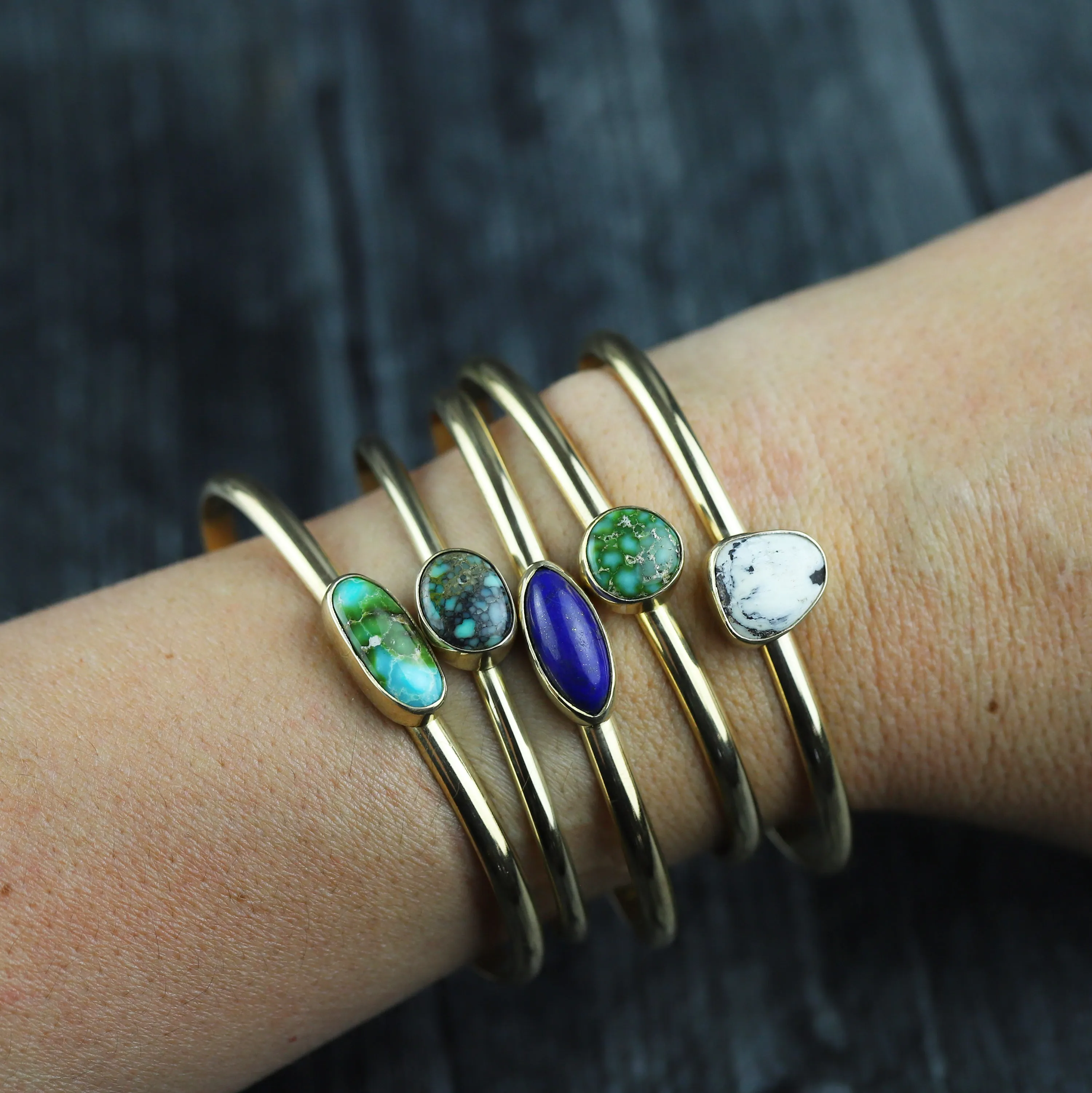 Lapis Stacking Cuff No.48