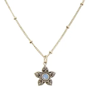 Layered Crystal Flower Necklace: B