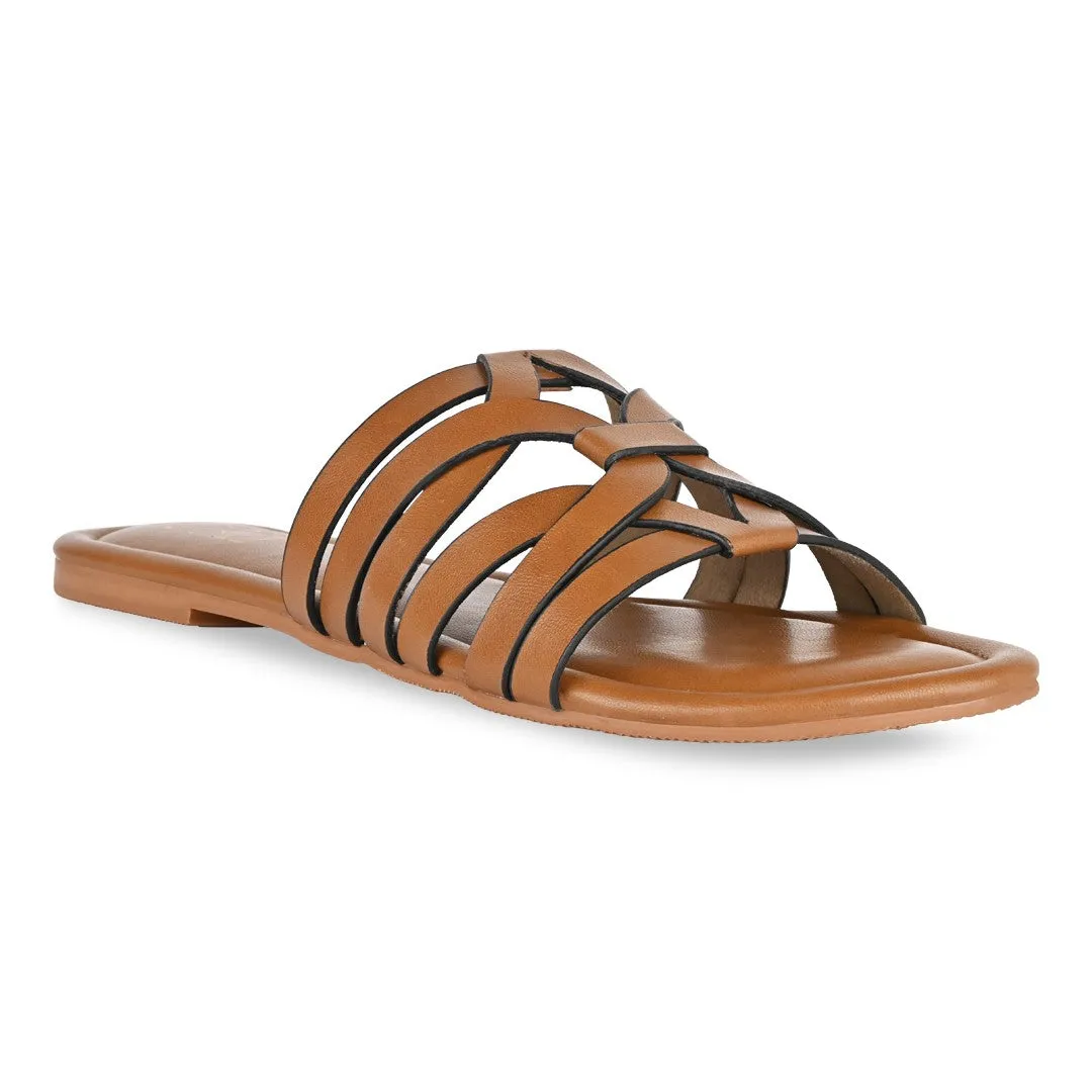 Lazercut Tan Flats