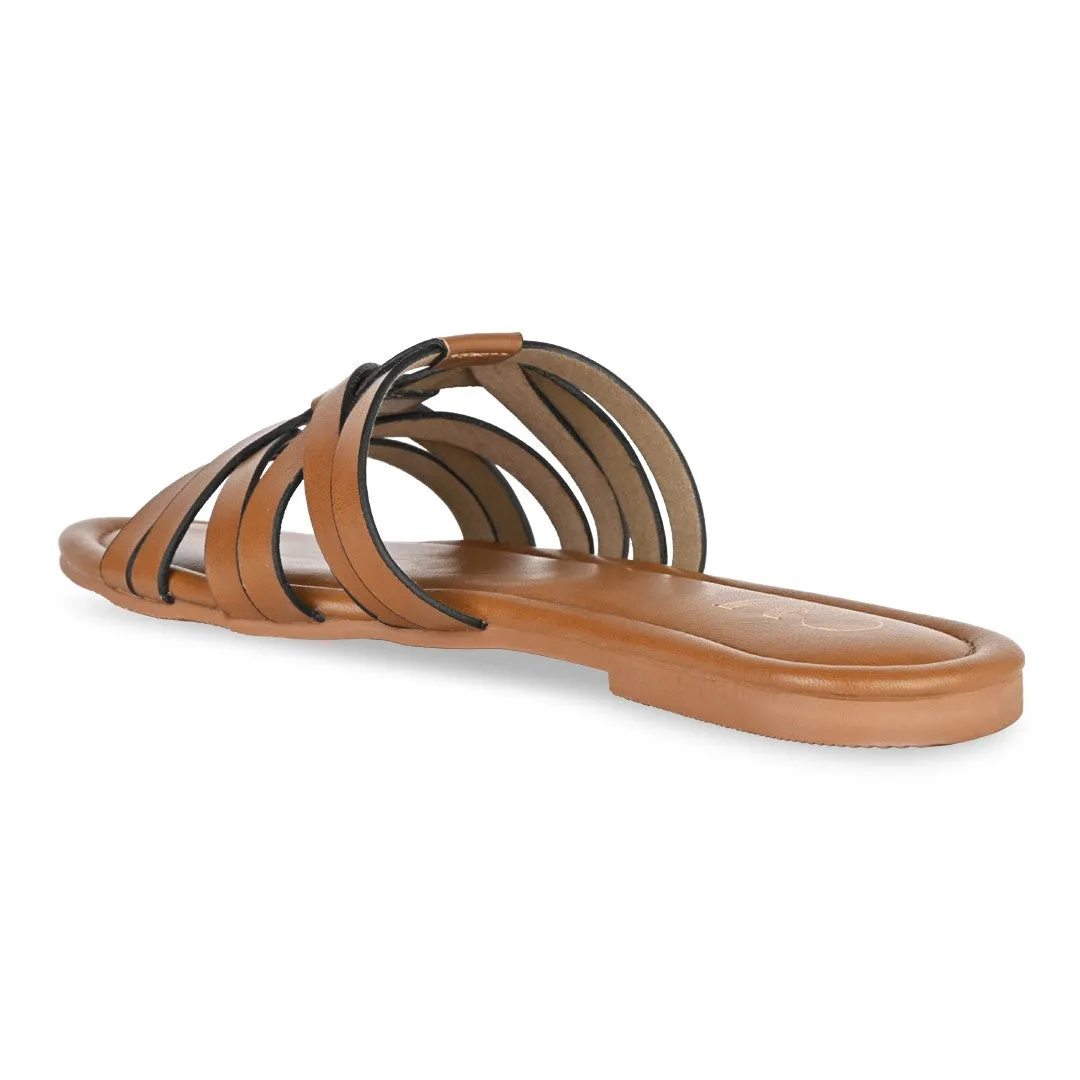 Lazercut Tan Flats