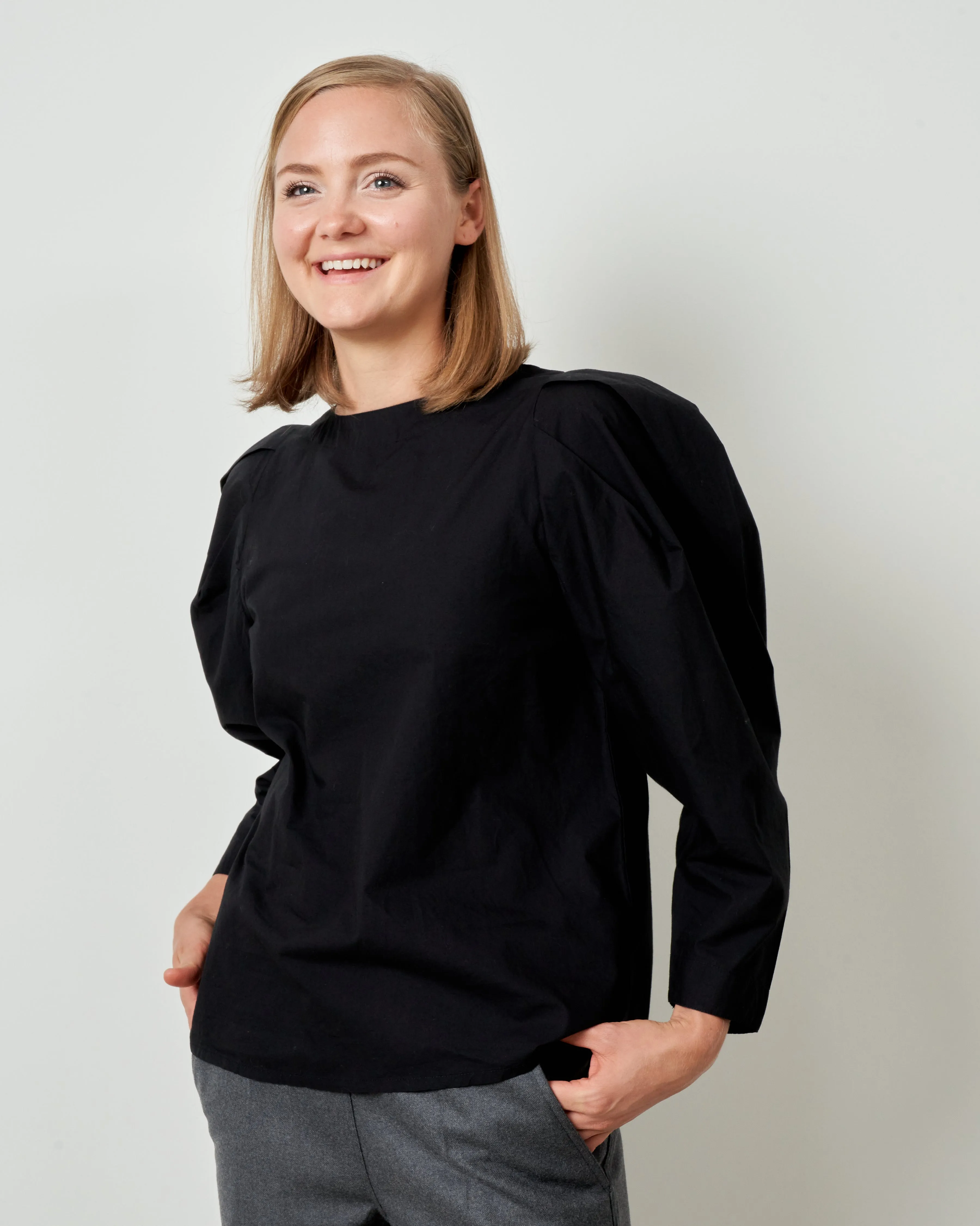lila top - black