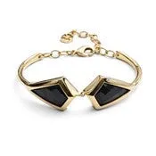 'Livia' Kite Bangle, Red Chalcedony or Black Onyx