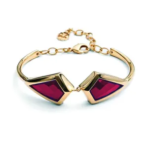 'Livia' Kite Bangle, Red Chalcedony or Black Onyx