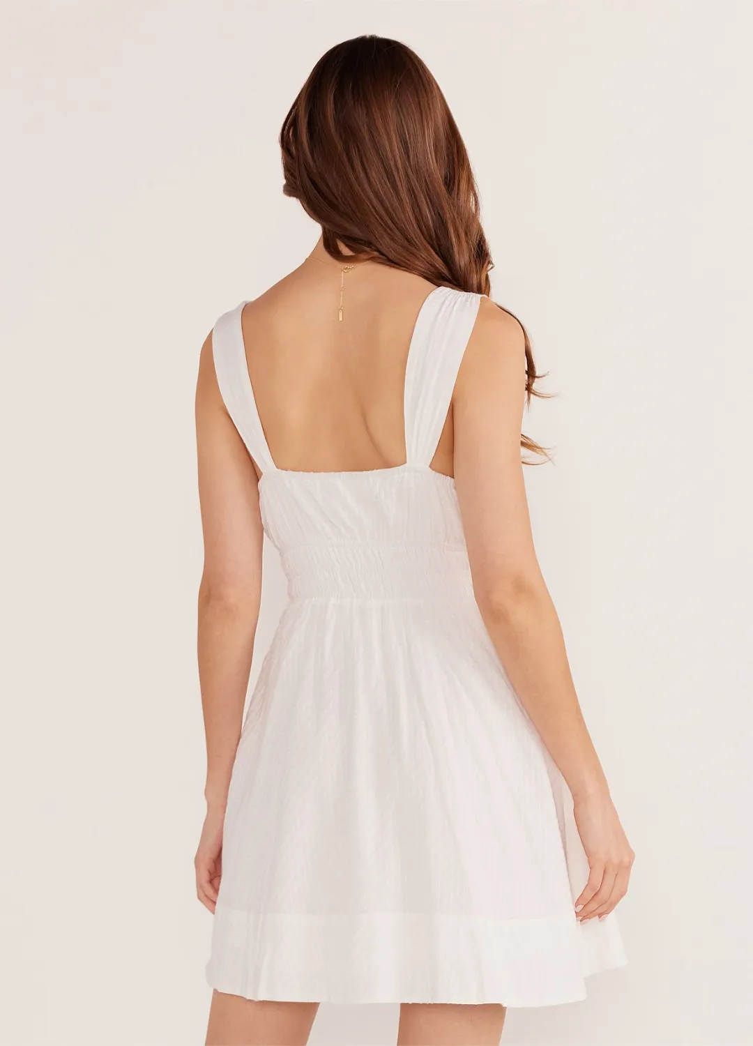 Lotus Drawstring Mini Dress
