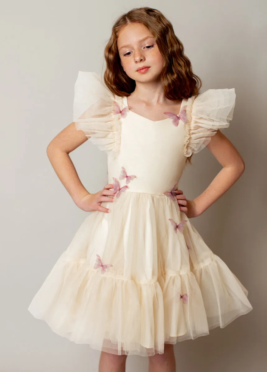 Lyrah Dress in Ecru