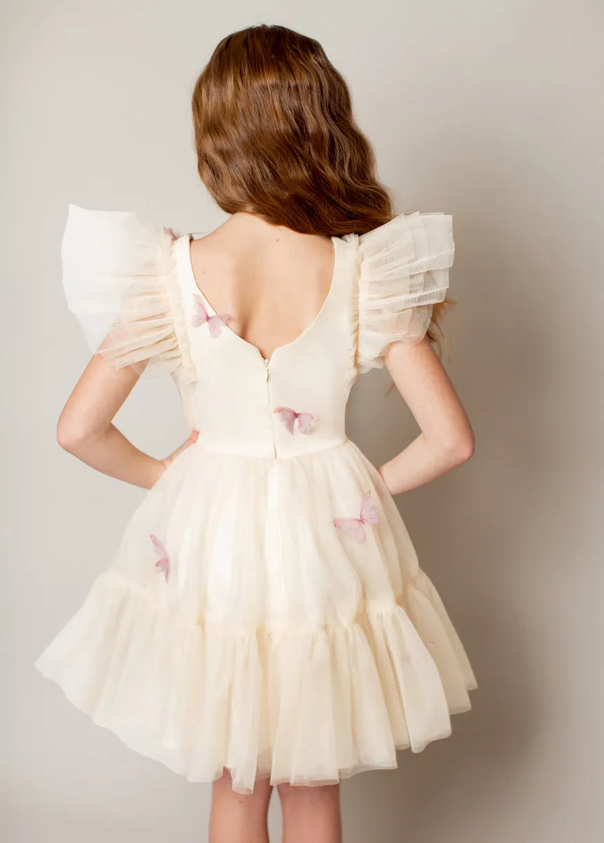 Lyrah Dress in Ecru