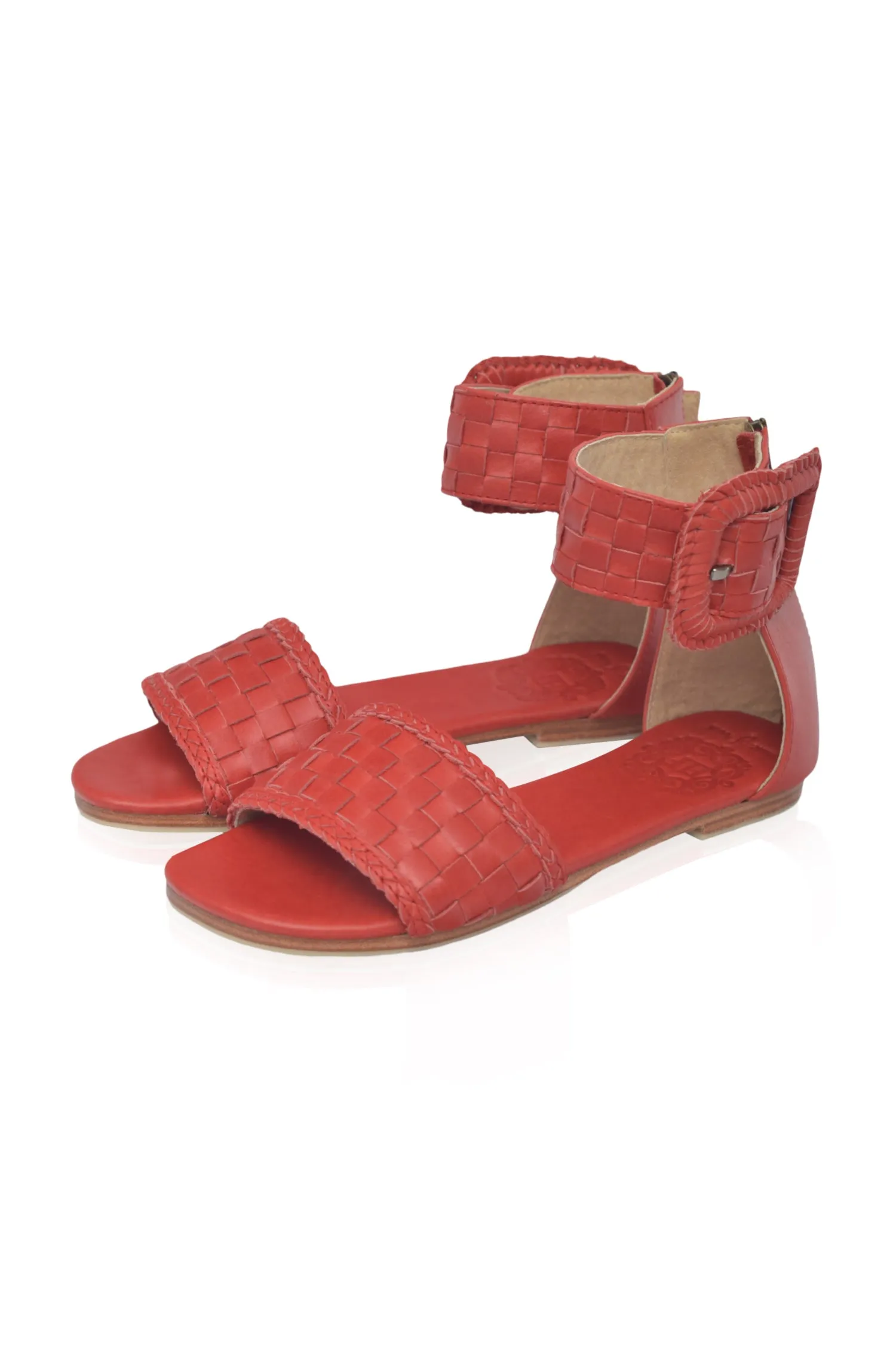 Madagascar Woven Leather Sandals (Sz. 10)