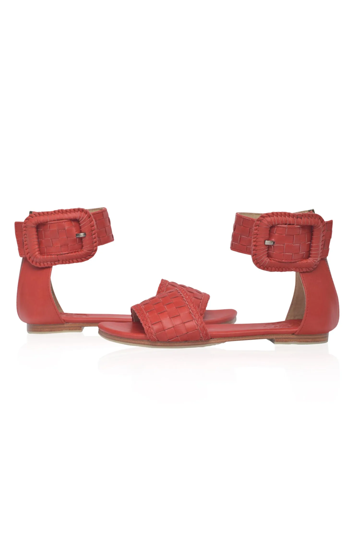 Madagascar Woven Leather Sandals (Sz. 10)
