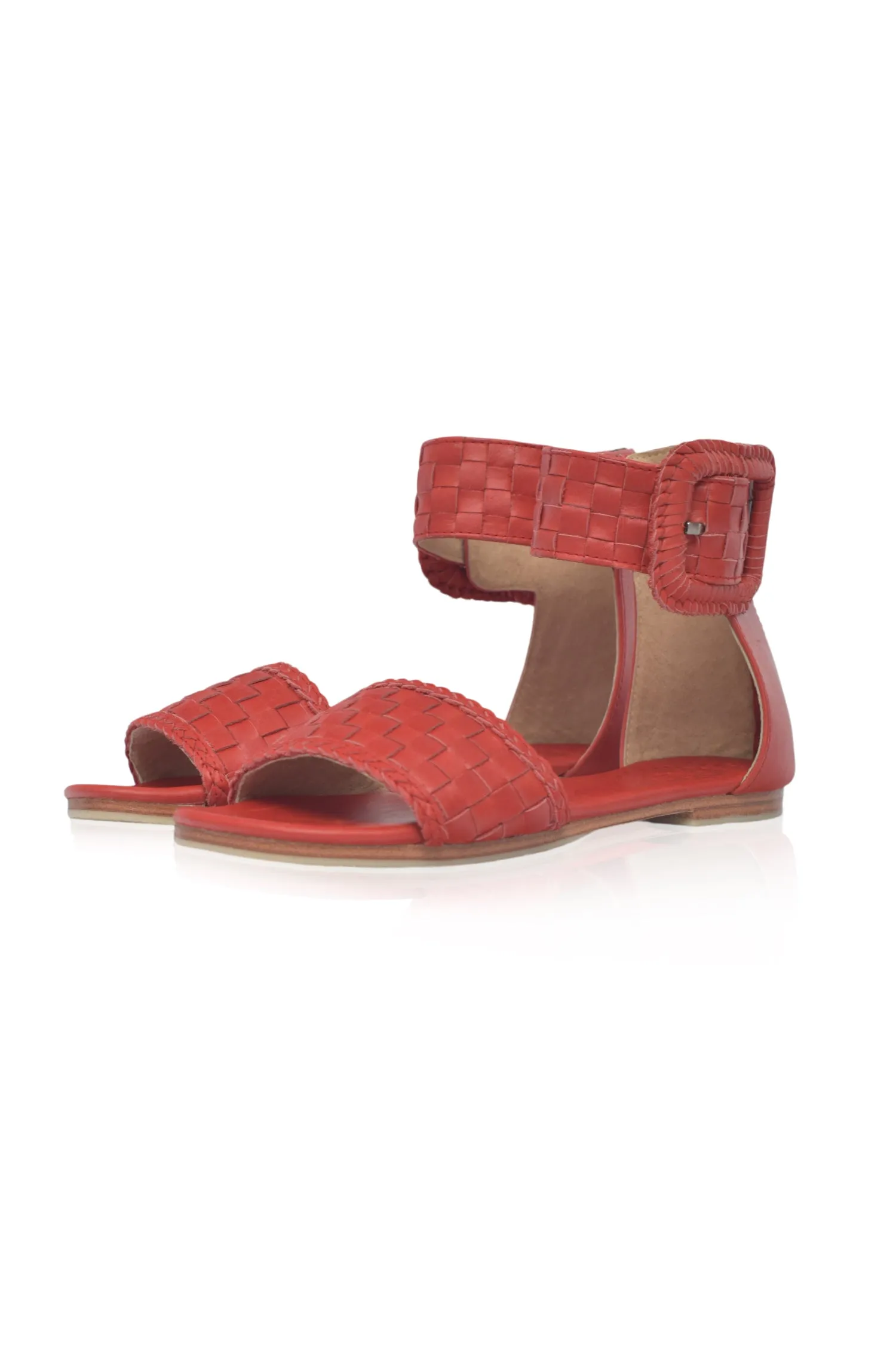 Madagascar Woven Leather Sandals (Sz. 10)