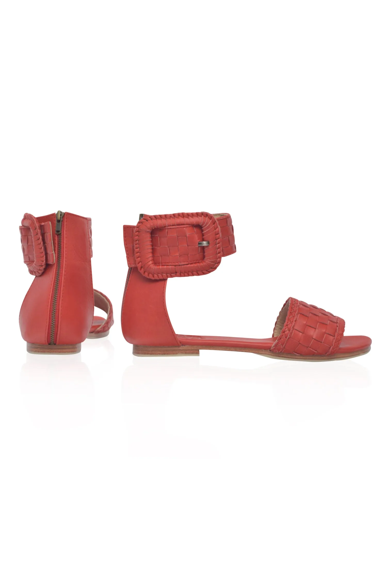 Madagascar Woven Leather Sandals (Sz. 10)